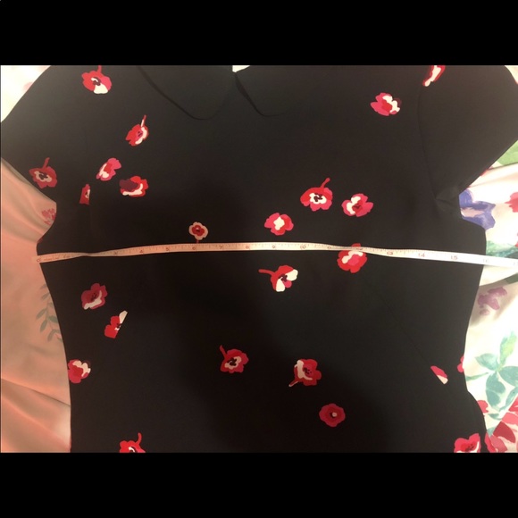 Kate Spade Floral Print Ruffle Collared Dress - Picture 9 of 10